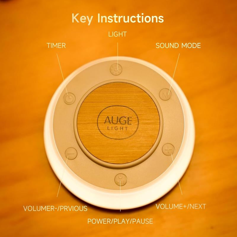 ✨ AUGE LIGHT 4-in-1 Sleep Sound Machine – Soothing White Noise & Night Light for Deeper, Calmer Sleep Anywhere 😴🌙