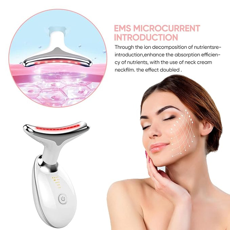 Revitalize Your Skin with Our Advanced Facial Massager | Double Chin Treatment | 7 Color Modes for Ultimate Face Sculpting | Thermal, Vibration, and Microcurrent Technology | Fast & Reliable Shipping with USPS/UPS Tracking