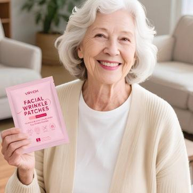 3 in 1 Forehead, Smile Line & under Eye Wrinkle Patches, Overnight Facial Wrinkle Treatment with Hyaluronic Acid, Collagen to Lift Lines for Women, 60 Patches