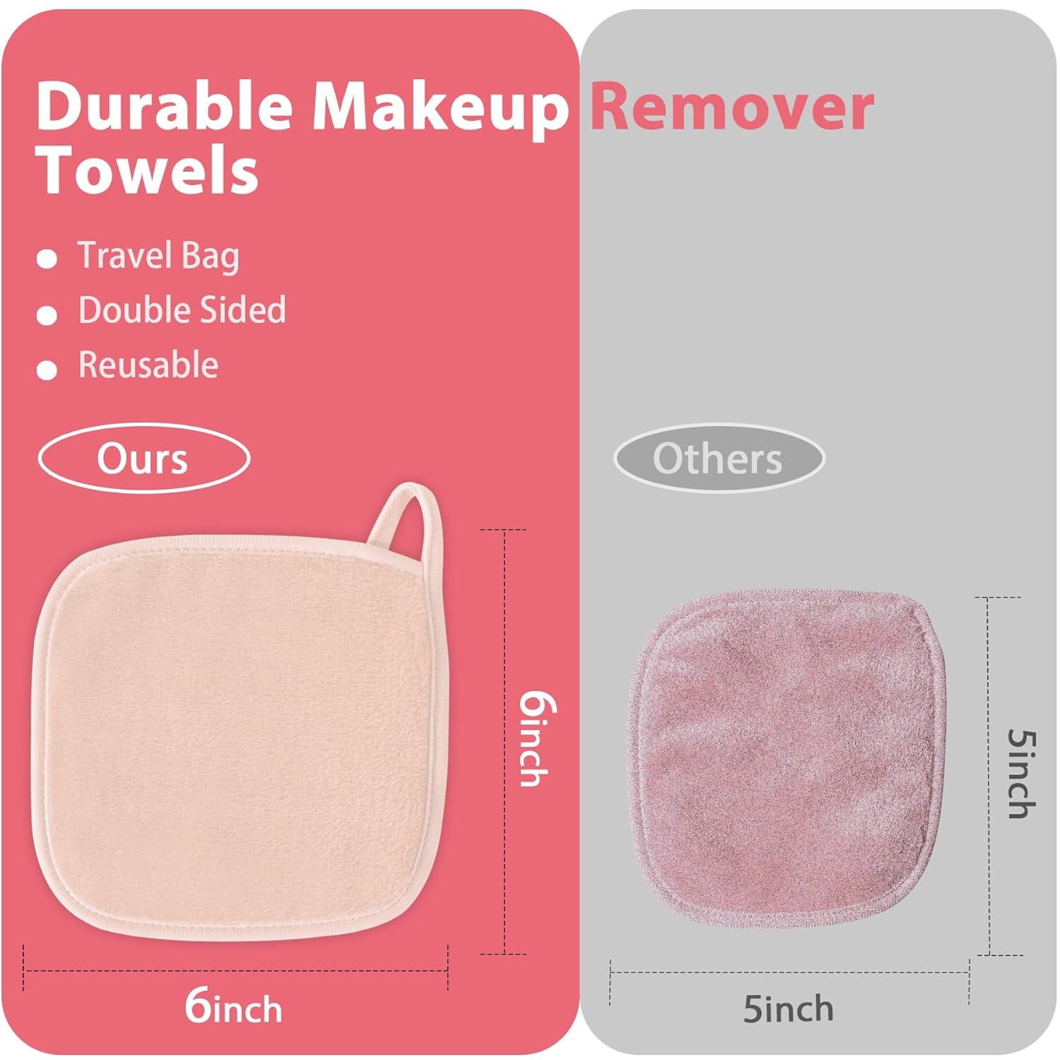 Experience Effortless Makeup Removal with Our Reusable 12-Pack Microfiber Makeup Remover Cloths - Perfect for All Skin Types!