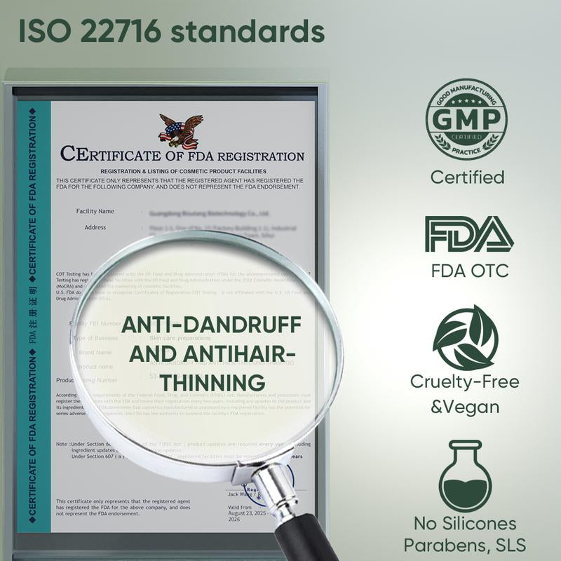 【N】Easyes Rosemary Hair Shampoo Anti-Dandruff Anti-Thinning Repairs Strengthens 3 in 1 - Gently Cleanse Suitable for All Hair Types Woody Fragrance Women and Men Shampoo Vegan No Animal Testing Hair Product the Best Choice for Gifts