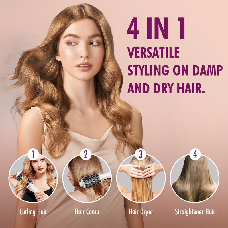 Betahouse Blow Dryer Brush – Professional Hot Air Brush for Drying, Straightening, Curling & Volumizing, Smooth Heated Comb & Dual-Mode Styler, Perfect Gift for Mon , Blowout Hair Styling Straightener Tools Curler 4-In-1