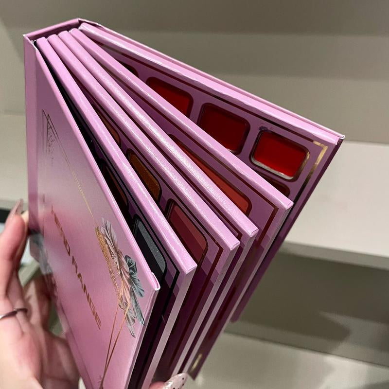 Transform Your Look with the 78-Color Multifunctional Makeup Palette - Portable Folding Makeup Bookset with Eye Shadows, Highlighters, Blushes, and Lipsticks!