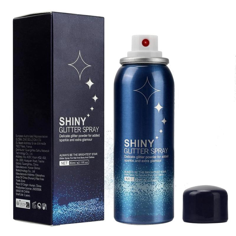 ✨💫 Body Glitter Spray – Long-Lasting, Skin-Friendly, Quick-Dry Sparkle for Hair & Body (60ml) 💫✨