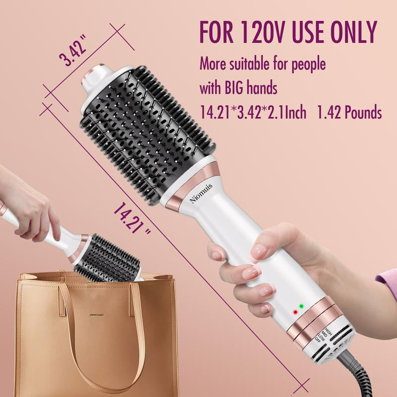 Betahouse Blow Dryer Brush – Professional Hot Air Brush for Drying, Straightening, Curling & Volumizing, Smooth Heated Comb & Dual-Mode Styler, Perfect Gift for Mon , Blowout Hair Styling Straightener Tools Curler 4-In-1