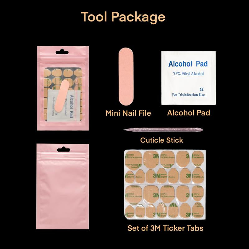 Voxinail Lab | Ethereal Garden | 10PCS 100% Handmade Press-On Nails | Reusable, Salon Quality