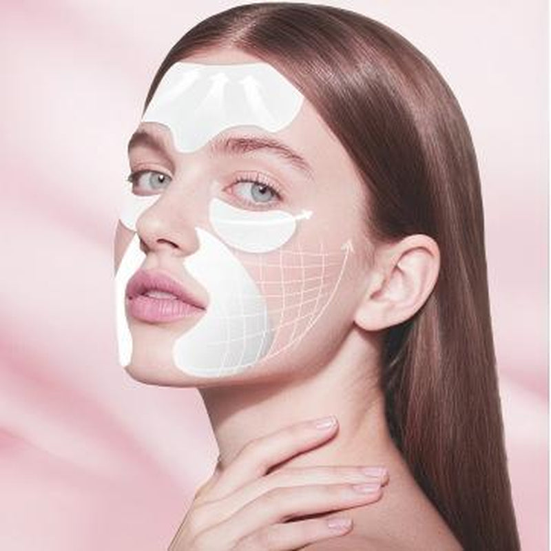 3 in 1 Forehead, Smile Line & under Eye Wrinkle Patches, Overnight Facial Wrinkle Treatment with Hyaluronic Acid, Collagen to Lift Lines for Women, 60 Patches