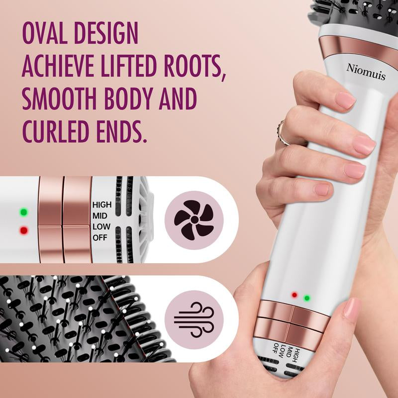 Betahouse Blow Dryer Brush – Professional Hot Air Brush for Drying, Straightening, Curling & Volumizing, Smooth Heated Comb & Dual-Mode Styler, Perfect Gift for Mon , Blowout Hair Styling Straightener Tools Curler 4-In-1