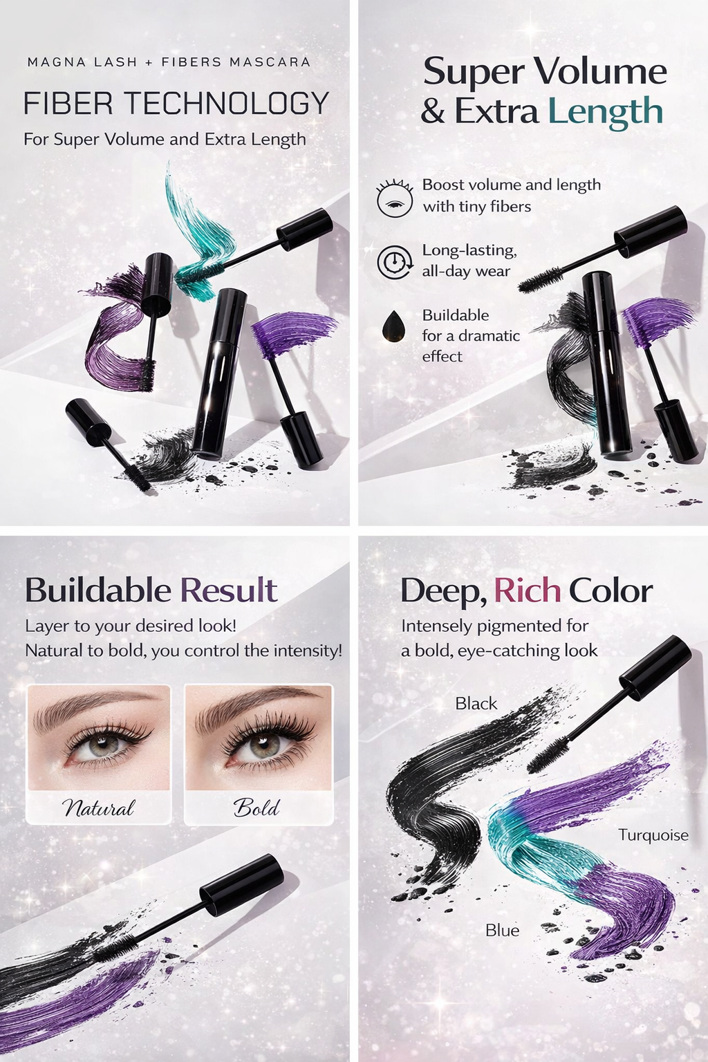 🌿 Radiant Clean Fiber Lash Mascara – Cruelty-Free & Smudge-Proof