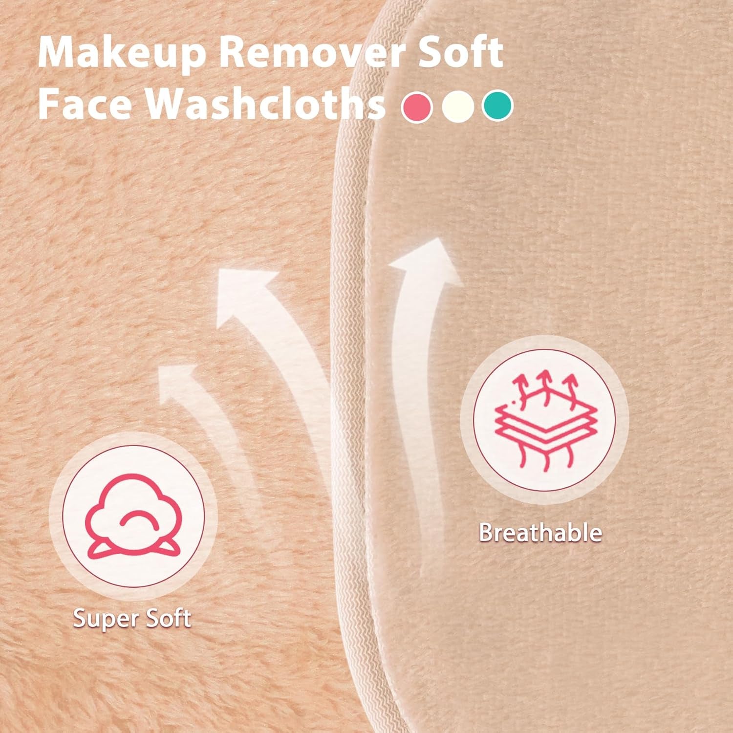 Experience Effortless Makeup Removal with Our Reusable 12-Pack Microfiber Makeup Remover Cloths - Perfect for All Skin Types!