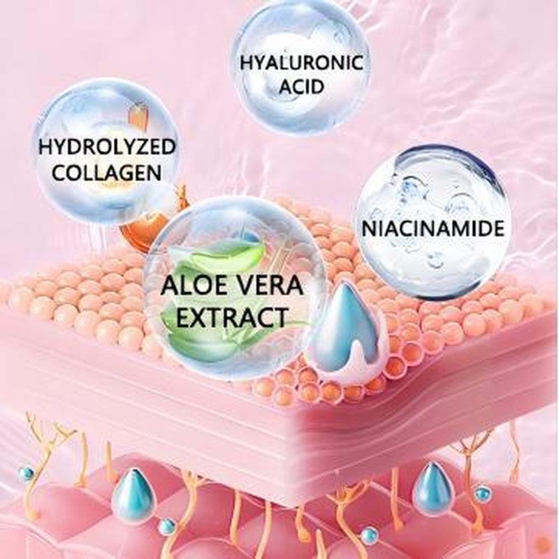 3 in 1 Forehead, Smile Line & under Eye Wrinkle Patches, Overnight Facial Wrinkle Treatment with Hyaluronic Acid, Collagen to Lift Lines for Women, 60 Patches