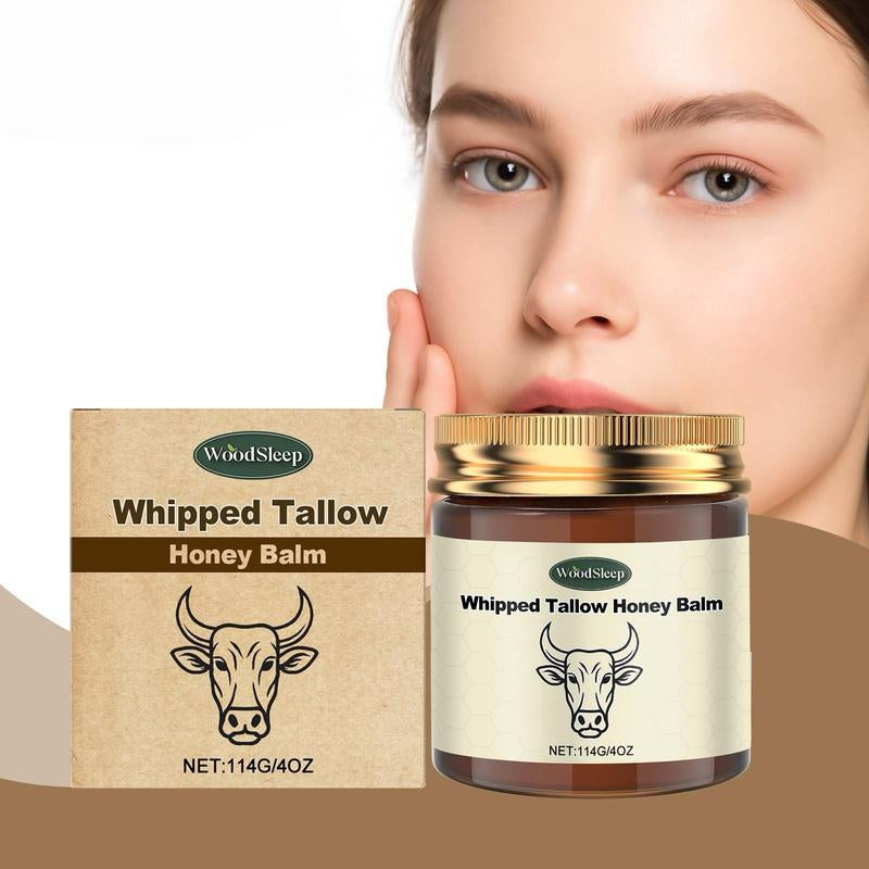 Whipped Grass-Fed Beef Tallow Honeybalm-4 0Z,Moisturizing Cream for Soft,Smoothskin-Handmade All-Natural Moisturizer - Lavender,Hydrating,Comfort,Moisture Boostcream,Luminous Firming Cream, Body Care,Hydrating Dry Skin